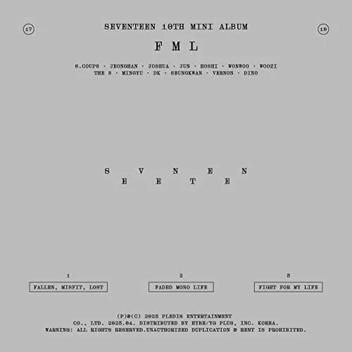 SEVENTEEN 10th Mini Album 'FML'